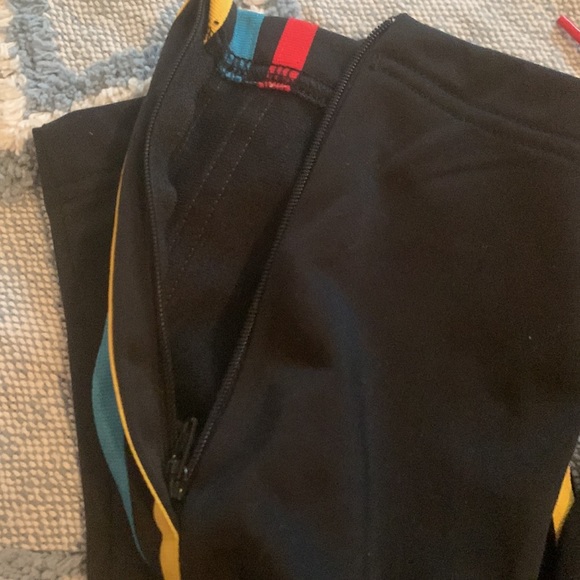 ADIDAS JOGGERS ATHLETIC TRACK PANTS BLACK - Picture 8 of 10